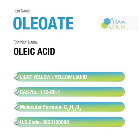 Oleoate Oleic Acid Of Oily Liquid And Metaupon