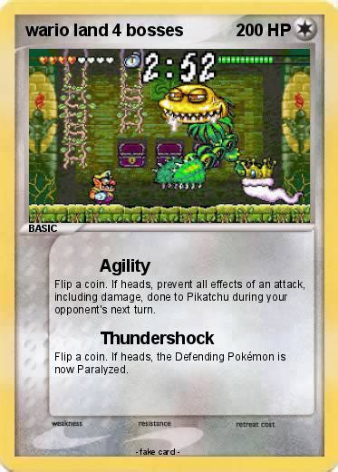 Pokémon wario land 4 bosses 1 1 - Agility - My Pokemon Card