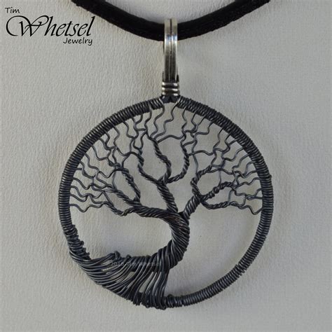 Sterling Silver Tree Of Life Wire Wrapped Pendant Wire Wrapped