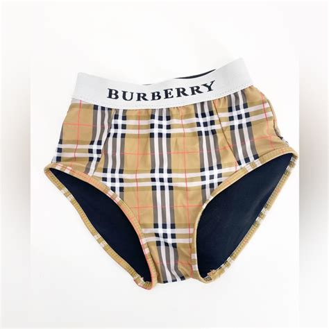 Burberry Swim Authentic Burberry Tessa Logo Tape Nova Check Bikini