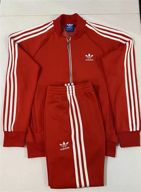 Mens Red Adidas Tracksuit Sale Online