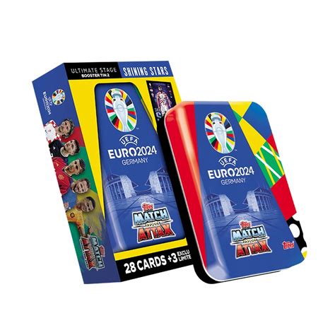 Puszka Mini Euro Karty Pi Karskie Topps Match Attax Kart