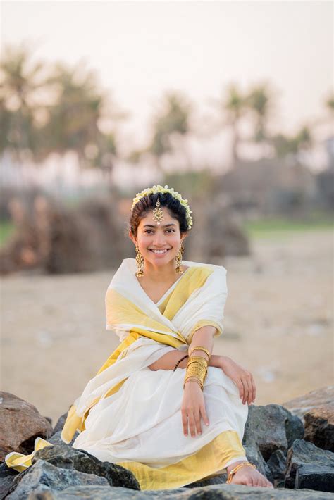 Sai Pallavi In Traditional White Saree on Behance