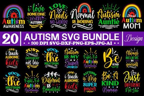 Autism Svg Bundle Graphic By GatewayDesign Creative Fabrica