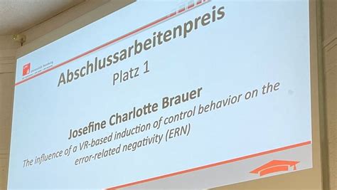 Josefine Brauer gewinnt Preis für beste Masterarbeit Institut