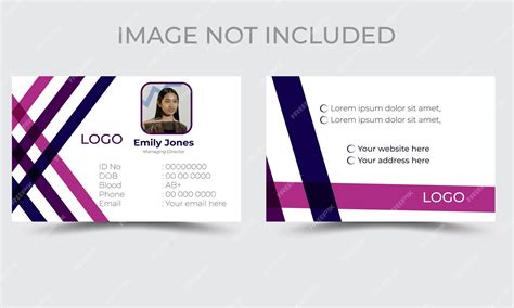 Premium Vector Abstract Design Id Cards Template