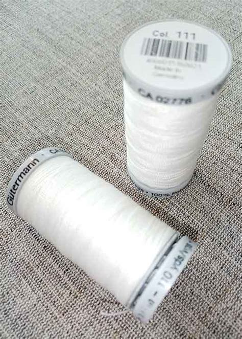 Gutermann Extra Strong Thread Col 111 Ivory Sew Irish