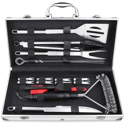 Ensemble D Ustensile Pour Barbecue Kit D Outils Mallette Aluminium