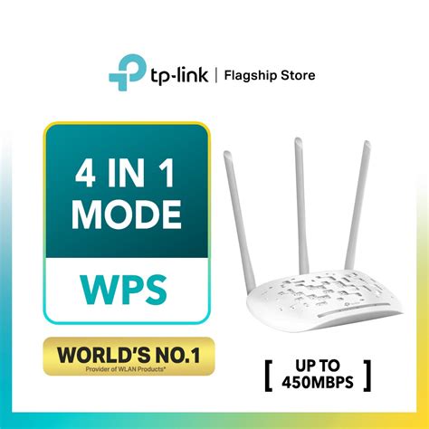 TP Link 450Mbps Wireless Access Point Range Extender Multi SSID Client