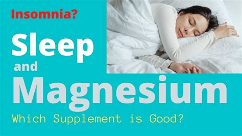 Magnesium For Sleep How Does Magnesium Help You Sleep Youtube