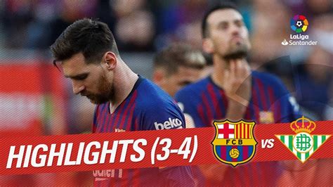 Resumen De FC Barcelona Vs Real Betis 3 4 YouTube