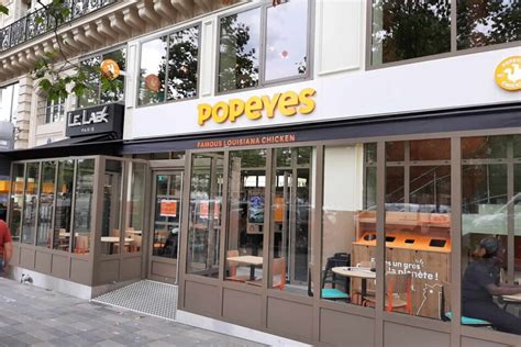 Le Roi Du Poulet Frit Popeyes Ouvre Un Deuxième Restaurant à Paris