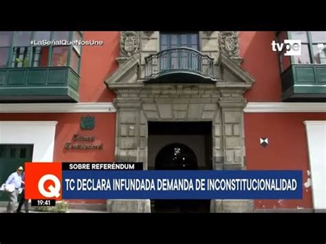 TC Declara Infundada Demanda De Inconstitucionalidad Del Ejecutivo