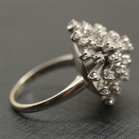 Circa 1950 14K Diamond Cocktail Ring – Pippin Vintage Jewelry