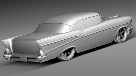 Chevrolet Belair 1957 Custom Lowrider 3d Model 3d Model Cgtrader