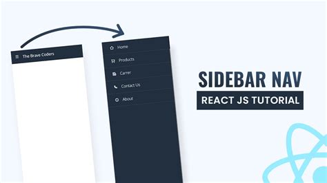 Sidebar In React Js React Js Tutorial YouTube