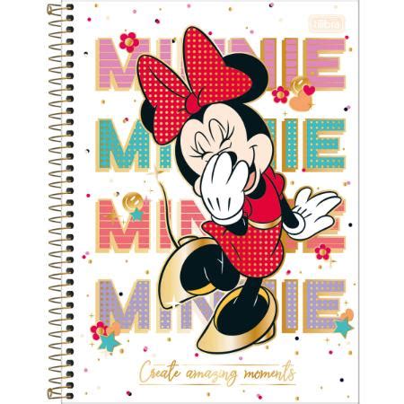 Caderno Mat Ria Minnie Folhas Tilibra Mundo Do Estudante