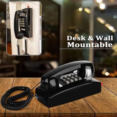 Classic Wall Phones For Landline With Mechanical Ringing Single Line