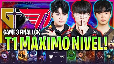 T1 Activa Su MÁximo Nivel Con Faker T1 Vs Gen Game 3 Final Lck 2024