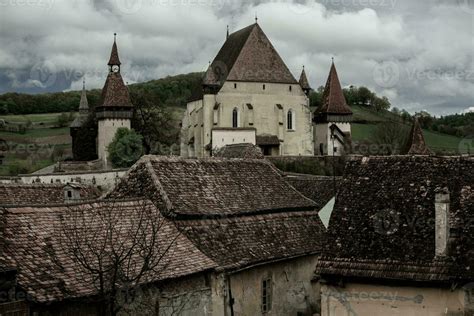 Biertan a very beautiful medieval village in Transylvania, Romania. A ...