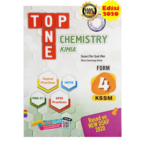 Buku Latihan Top One SPM KSSM Chemistry Form 4