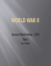 Task Pp Pptx World War Ii Survey Of World History C Task Sara