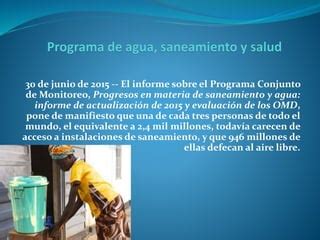 Programa De Agua Saneamiento Y Salud Ppt