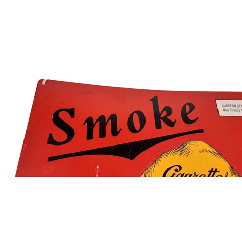 Vintage Cigarette Red Smoke Kamel Tin Sign R J Reynolds Tobacco Company