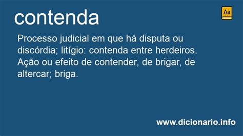 O Que Significa Contenda