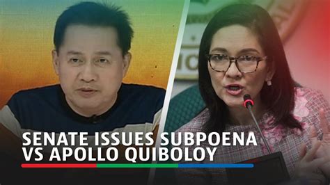 Senate Directs Quiboloy To Attend Probe Into Abuse Allegations Abs