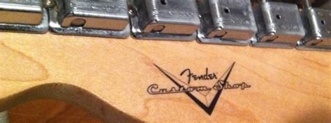 Fender Headstock Custom Shop Logo Decal Loja Hmcustom