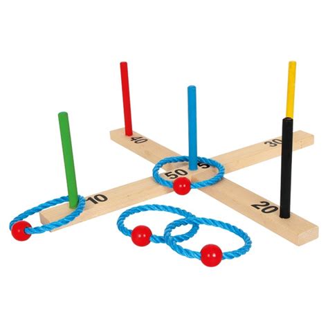 Ringwurfspiel Bunt Aus Holz Mit Sisalringen Kochshop Ch