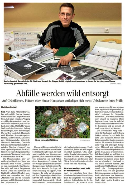 Abfälle werden wild entsorgt OTEGAU GmbH