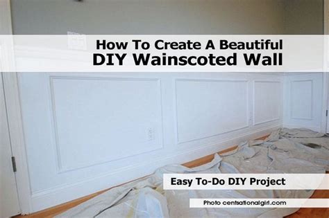 How To Create A Beautiful Diy Wainscoted Wall