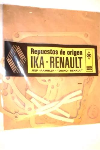 Juego Juntas Caja De Velocidad Original Renault 4l Gordini En Venta