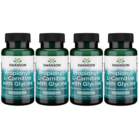 Swanson Propionyl L Carnitine With Glycine Veg Caps Pack Walmart