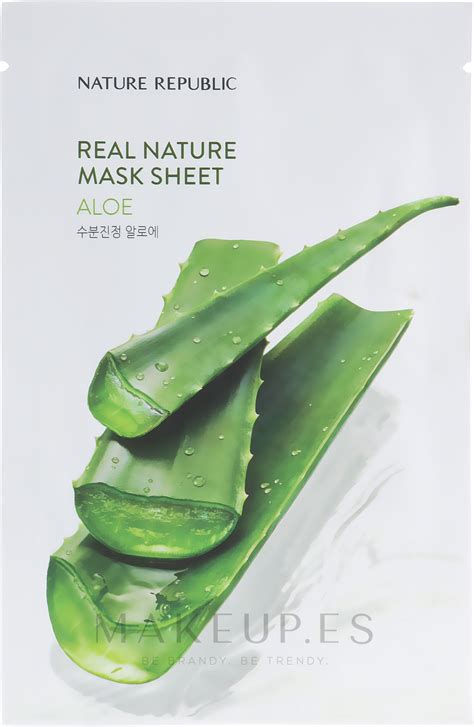 Mascarilla Facial De Tejido Con Extracto De Aloe Nature Republic Real