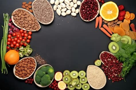 Alimentos saludables alimentación limpia selección de frutas