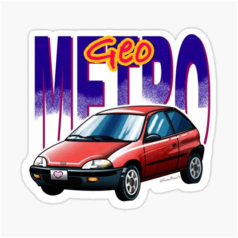 "Geo Metro (Chevrolet Metro)" Sticker for Sale by Buenos-Biscuits | Redbubble