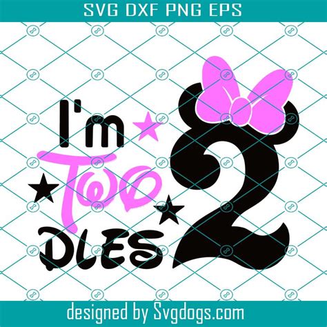 Im Twodles Svg Im Twodles Svg Minnie Mouse 2nd Birthday Svg Minnie