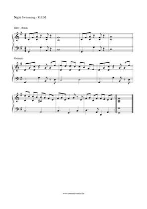 33+ Rem nightswimming piano sheet music free information · Music Sheet Download