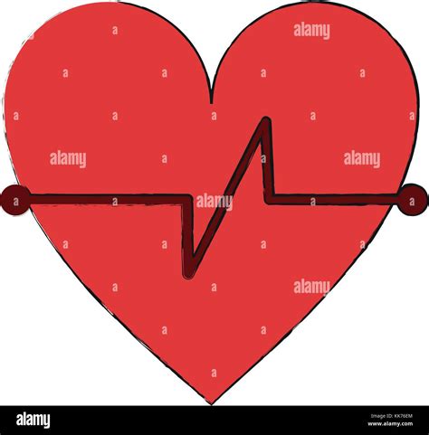 Heartbeat medical symbol Stock Vector Image & Art - Alamy