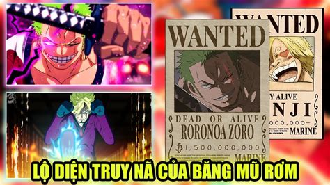 Rò Rỉ Spoiler One Piece 1058 Công Bố Truy Nã Mới ZORO SANJ JINBE