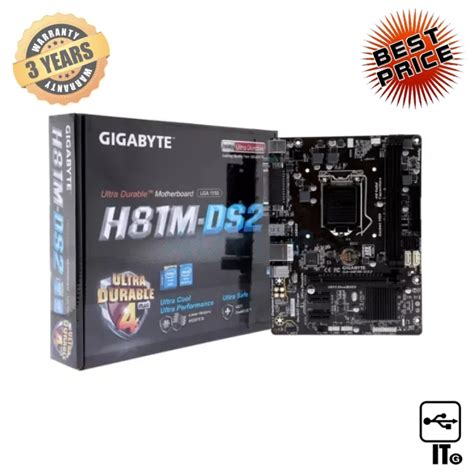 Mainboard 1150 Gigabyte Ga H81m Ds2 Rev40 ประกัน 3y เมนบอร์ด เมน