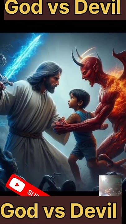 God Vs Devil 🎅😈 Jeuschrist Lucifer Zeus Respect Trendingshorts