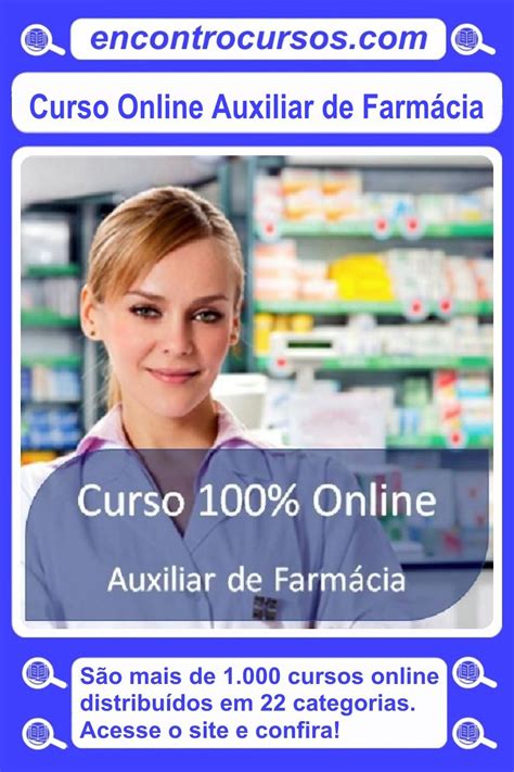 Curso Online Auxiliar De Farm Cia Cursos Cursos Online Farmacia