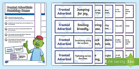 KS2 Fronted Adverbials Matching Game Teacher Made Twinkl