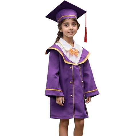 Kids Boys Girls Preschool Kindergarten Graduation Gown Cap Set With ...