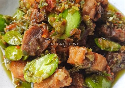 Resep Sambal Ijo Ikan Asin Jambal Pete Oleh Inggried Wedhaswary Cookpad