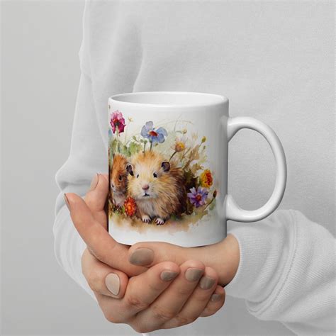 Guinea Pig Mug Guinea Pig Decor Pretty Guinea Pig Mug Etsy